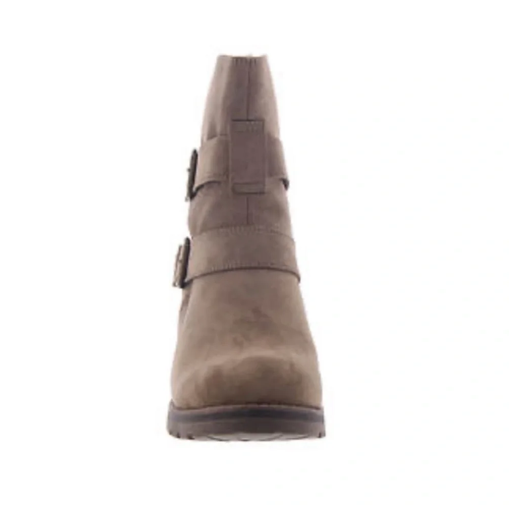 White Mountain Chasity Taupe Suede Boots - Picture 3 of 10